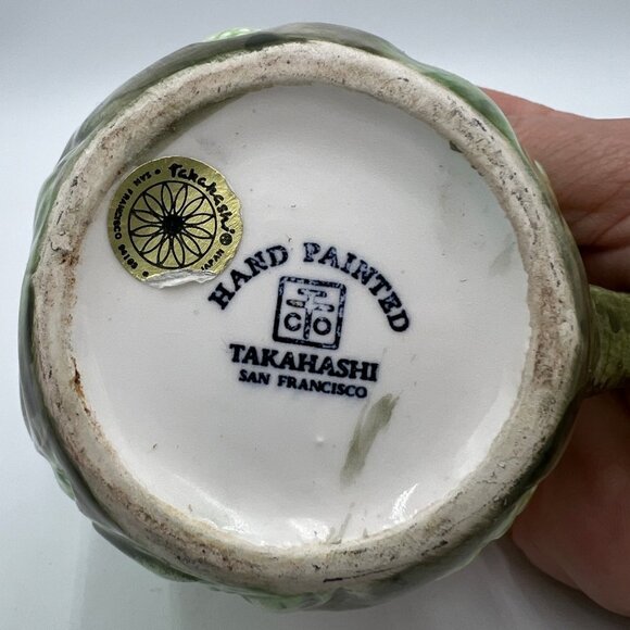 hand painted takahashi rabbit creamer mini pitcher syrup holder great child size - Picture 8 of 10